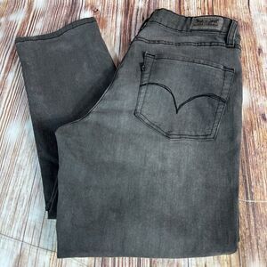 Levi's MID RISE SKINNY Womens Size 27x31 Charcoal Grey Black Jeans Denim Pants
